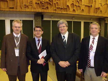 Prof. Dr. Wittmann István, Prof. Dr. Barkai László, Prof. Dr. Kiss István és Prof. Dr. Jermendy György